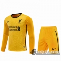 6Calcio: 2020 2021 Liverpool Maglie Calcio Portiere Manica Lunga giallo