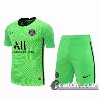6Calcio: 2020 2021 Paris PSG Maglie Calcio Portiere verde