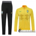 6Calcio: 2020 2021 Brasile Full-Zip Giacca yellow Versione del giocatore J25