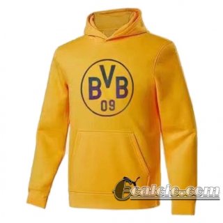 6Calcio: 2020 2021 Dortmund BVB Felpa Cappuccio giallo S28