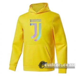 6Calcio: 2020 2021 Juventus Felpa Cappuccio giallo S71