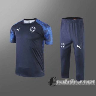 6Calcio: 2020 2021 Monterrey Magliette Tuta Calcio Blu scuro Manica Royal Blue T01