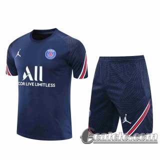 6Calcio: 2020 2021 Paris Magliette Tuta Calcio Blu scuro T121