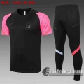 6Calcio: 2020 2021 Korea Magliette Tuta Calcio nero Rosa manica T20