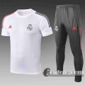6Calcio: 2020 2021 Real Madrid Magliette Tuta Calcio bianca T52