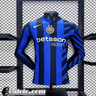 Inter Milan Maglia Calcio Prima Uomo Manga Larga 24 25