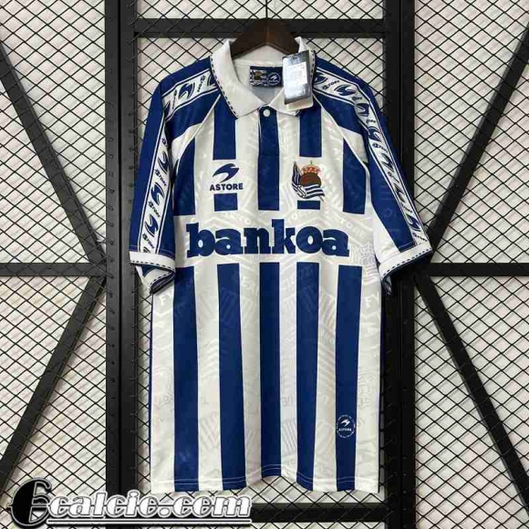 Real Sociedad Retro Maglia Calcio Prima Uomo 94 95 FG593