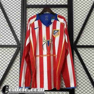 Atletico Madrid Retro Maglia Calcio Prima Uomo Manga Larga 04 05 FG632