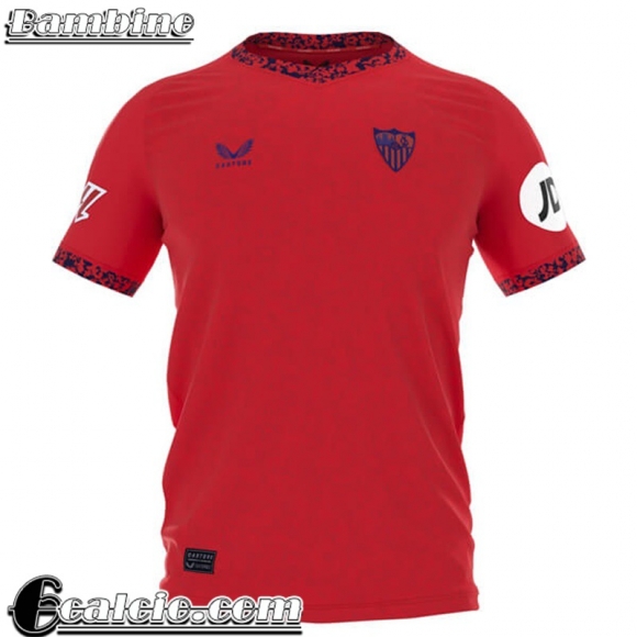 Sevilla Maglia Calcio Seconda Bambini 24 25