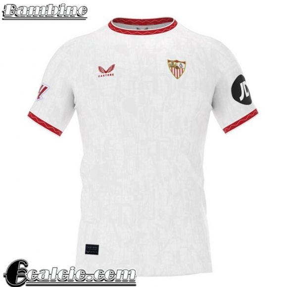 Sevilla Maglia Calcio Prima Bambini 24 25