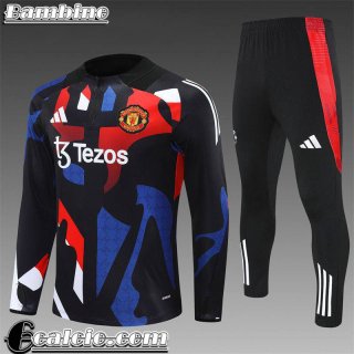 Manchester United KIT: Tute Calcio Bambini 24 25 C535