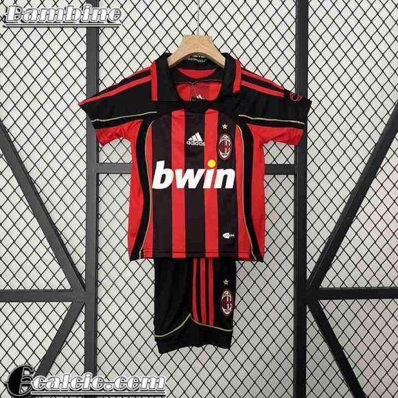 AC Milan Retro Maglia Calcio Prima Bambini 06 07 FG455