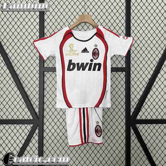 AC Milan Retro Maglia Calcio Seconda Bambini 06 07 FG456