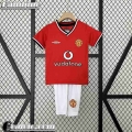 Manchester United Retro Maglia Calcio Prima Bambini 00 01 FG471