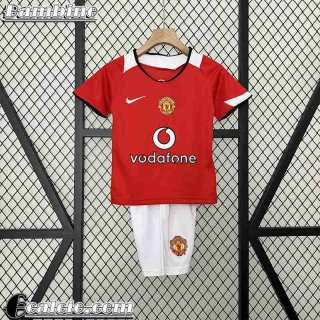 Manchester United Retro Maglia Calcio Prima Bambini 05 06 FG475