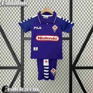 Fiorentina Retro Maglia Calcio Prima Bambini 1998 FG478