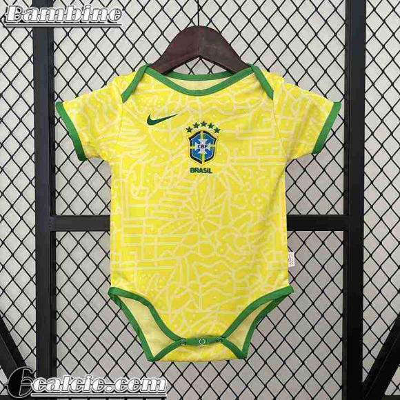 Brasile Maglia Calcio Prima Baby 2024 TBB425