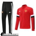 Full-Zip Giacca Manchester United Uomo rosso 2021 2022 JK160