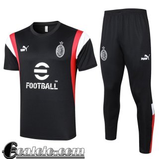 Tute Calcio T Shirt AC Milan nero Uomo 23 24 A126