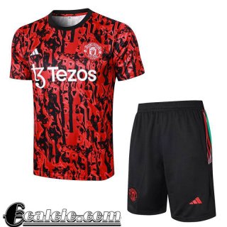 Tute Calcio T Shirt Manchester United rosso Uomo 23 24 A135