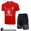 Tute Calcio T Shirt AC Milan rosso Uomo 23 24 A138
