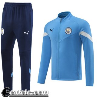 Manchester City Full Zip Giacca cielo blu Uomo 22 23 JK549