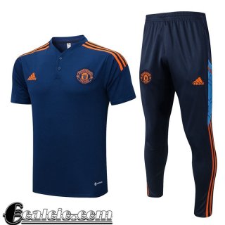 Manchester United Polo foot blu Uomo 22 23 PL612