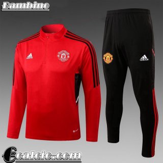Manchester United Full Zip Giacca rosso Bambini 22 23 TK472
