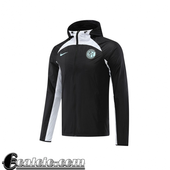 Inter Milan Giacca a vento Cappuccio Nero Uomo 22 23 WK139