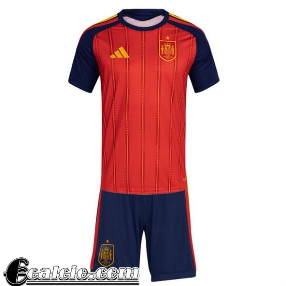 Spagna Maglia Calcio Prima Bambino 2026 Coppa Del Mondo