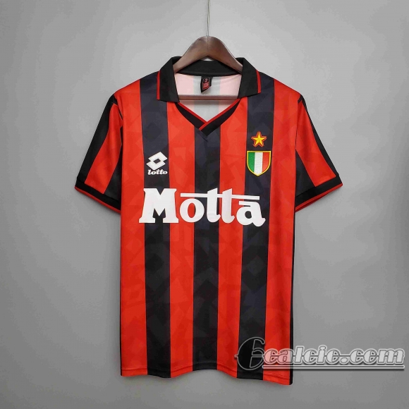 6calcio: Retro Maglie Calcio 93/94 AC Milan Prima