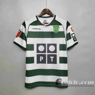 6calcio: Retro Maglie Calcio Sporting Lisbon 01/03 Prima