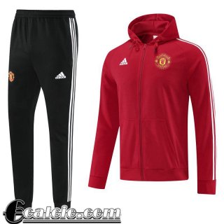 Full Zip Giacca Manchester United rosso Uomo 2022 23 JK594