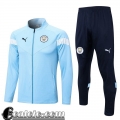Full Zip Giacca Manchester City cielo blu Uomo 2022 23 JK619