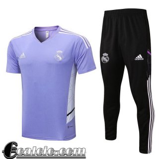 Tute Calcio T Shirt Real Madrid Porpora Uomo 2022 23 TG596