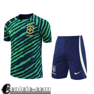 Tute Calcio T Shirt Brasile verde Uomo 2022 23 TG608
