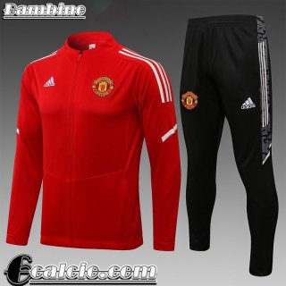 Full-Zip Giacca Manchester United rosso Bambini 2021 2022 TK172