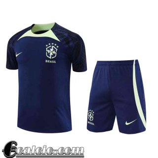 Tute Calcio T Shirt Bresil blu Uomo 2022 23 TG652