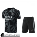 Tute Calcio T Shirt PSG grigio scuro Uomo 2022 23 TG662