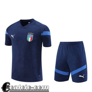 Tute Calcio T Shirt Italie blu navy Uomo 2022 23 TG666