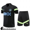 Tute Calcio T Shirt Manchester City nero Uomo 2022 23 TG679