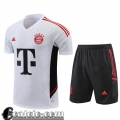 Tute Calcio T Shirt Bayern Munich Bianco Uomo 2022 23 TG681