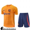 Tute Calcio T Shirt Barcelone arancia Uomo 2022 23 TG696