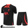 Tute Calcio T Shirt Liverpool nero Uomo 2022 23 TG701