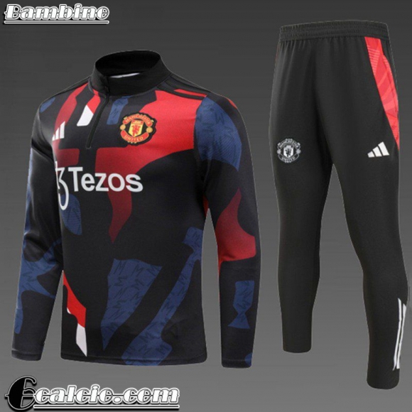 KIT: Tute Calcio Manchester United Bambini 2024 2025 C556