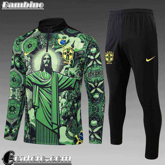 KIT: Tute Calcio Brasile Bambini 2024 2025 C579