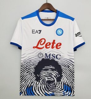 6Calcio: Maglia Calcio SSC Napoli Uomo EA7 Maradona bianco
