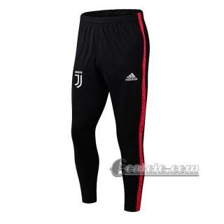 6Calcio: Pantaloni Sportivi Juventus Nera/Rossa 2019 2020