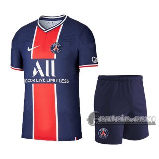 6Calcio: Prima Maglia Calcio Psg Paris Saint Germain Bambino Versione Trapelata 2020-2021