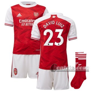 6Calcio: Prima Maglia Calcio Arsenal David Luiz 2#3 Bambino 2020-2021